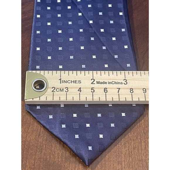 Dkny Blue 100% Silk Men’s Neck Tie Made in Usa - Picture 4 of 9